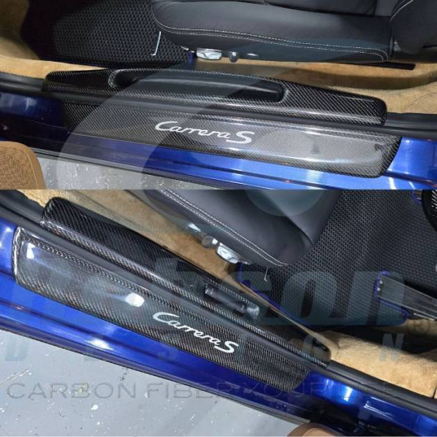 Porsche Carrera S 997 911 2009-2016 Genuine Carbon Fiber Door Sill Plate (core exchange required)