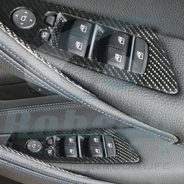 BMW G30 5 Series 2017-2020 Premium Carbon Fiber Power Window Panel- 4pcs (core exchange required)