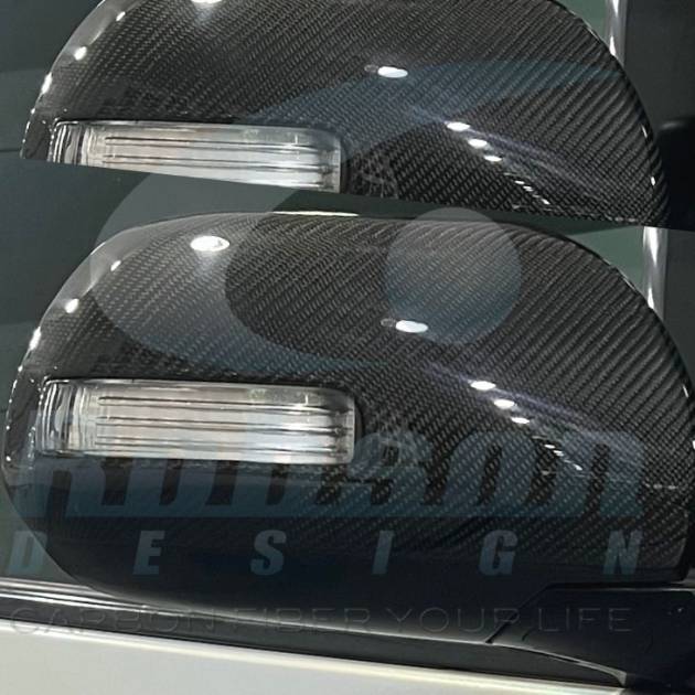 Toyota Estima 2006-2012 Premium Carbon Fiber Side Mirror Covers (core exchange required)