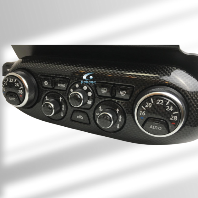Ferrari 458 Italia Premium Plain Carbon Fiber AC Control Panel (Full Carbon) 2009-2015(core exchange required)