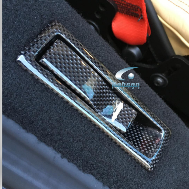 Ferrari 458 Italia Premium Plain Carbon Fiber Rear Trunk Release Lever 2009-2015(core exchange required)