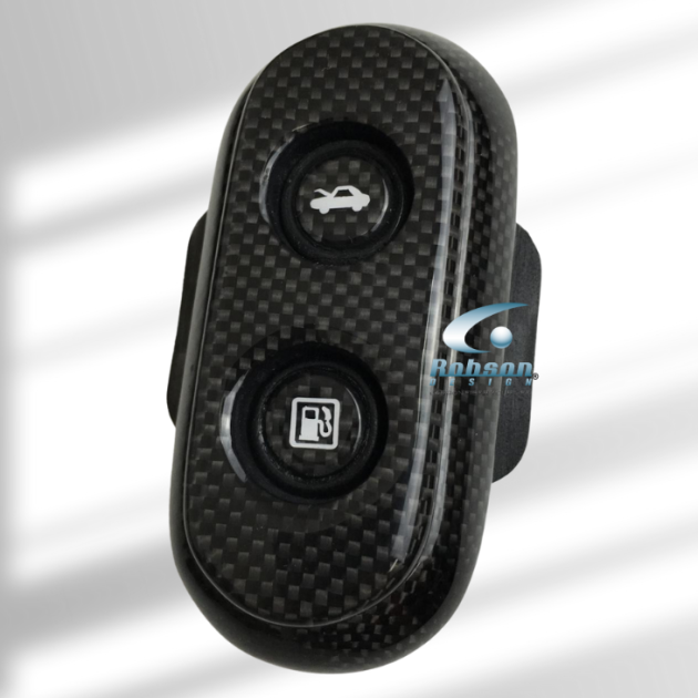 Ferrari 458 Italia Premium Plain Carbon Fiber Fuel and hood release cover 2009-2015(core exchange required)