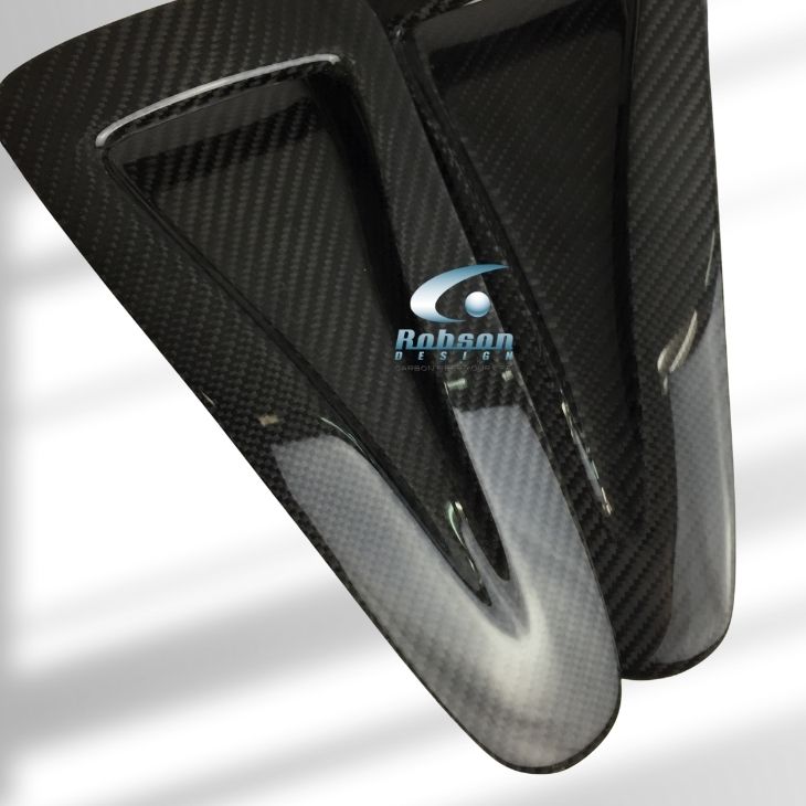 Nissan GTR-35 Premium Carbon Fiber Bonnet Air Vents *2pcs*2006-2015 (core exchange required)