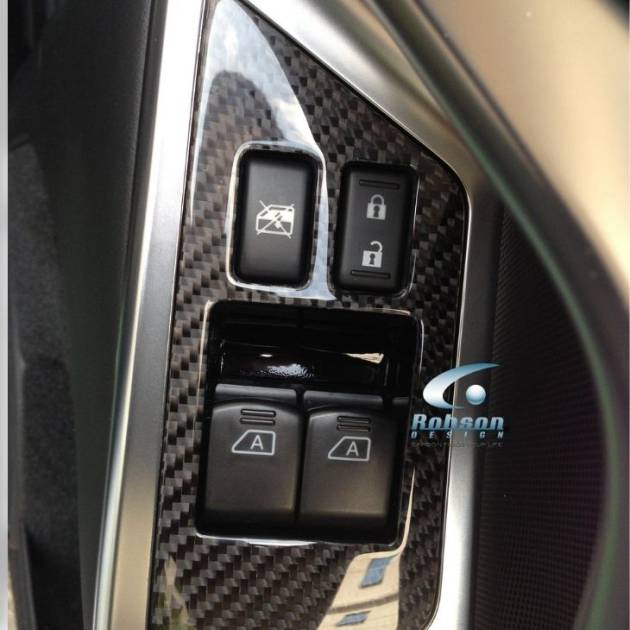 Nissan GTR-35 Premium Carbon Fiber Power Window Panels *2pcs*2006-2015 (core exchange required)