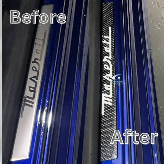 Maserati Ghibli Gran Cabrio Customized Full Carbon Fiber Door Sill Plate (2pcs set)