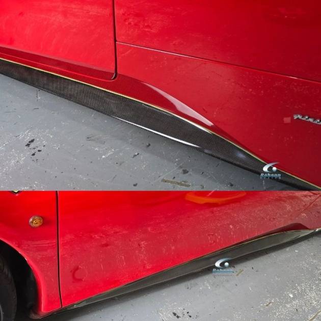 Ferrari 458 Italia Premium Plain Carbon Fiber Side Skirt*2pcs* 2009-2015(core exchange required)