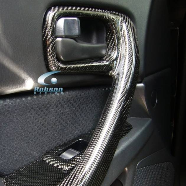 Nissan R34 Skyline GTR Premium Carbon Fiber Door Puller Cover *2pcs* 2000-2008 (core exchange required)