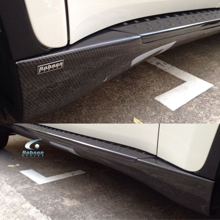 BMW  E71 X6 Premium Carbon Fiber Door Step Plate 2007-2015*2pcs*(core exchange required)