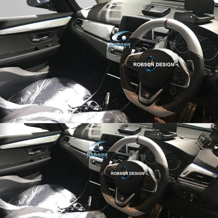 BMW 2 Series F45 X1 F48 X2 F47 Premium Silver Kevlar Steering Wheel(core exchange required) - Image 2