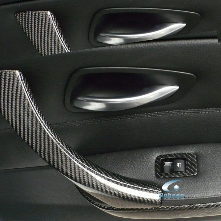 BMW E90 Premium Carbon Fiber Door Puller Cover *3pcs*(core exchange required) - Image 4