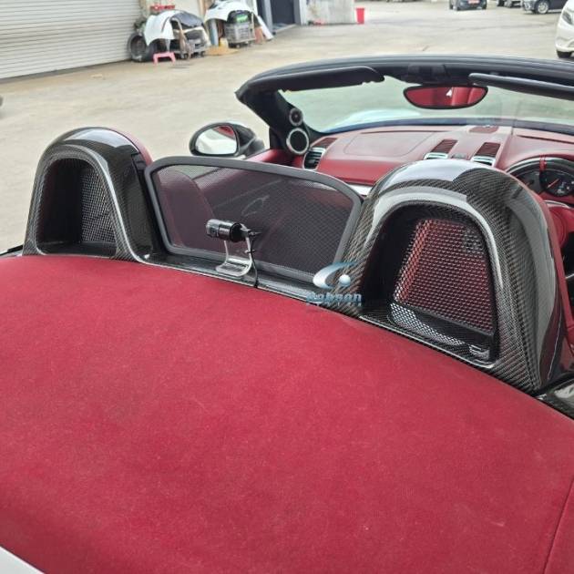 Porsche Boxster 987 Premium Carbon fiber Roll Bar Covers (core exchange required)