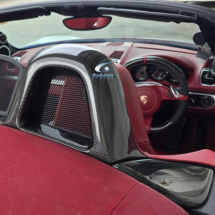 Porsche Boxster 987 Premium Carbon fiber Roll Bar Covers (core exchange required) - Image 3