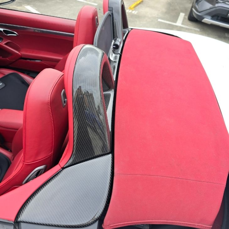 Porsche Boxster 987 Premium Carbon fiber Roll Bar Covers (core exchange required) - Image 2