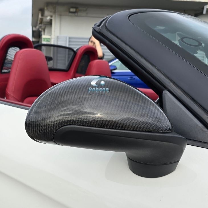Porsche Boxster 987 Premium Carbon fiber Side Mirror Cover *2pcs* (core exchange required) - Image 3