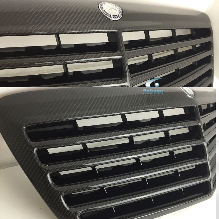 Mercedes Benz S-Class W222 S65  Premium Carbon Fiber Front Grill 2014-2020(core exchange required) - Image 2