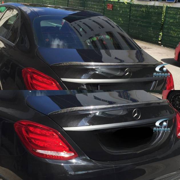 Mercedes W205 C250 C63 2015-2019 Premium Carbon Fiber Boot Spoiler
