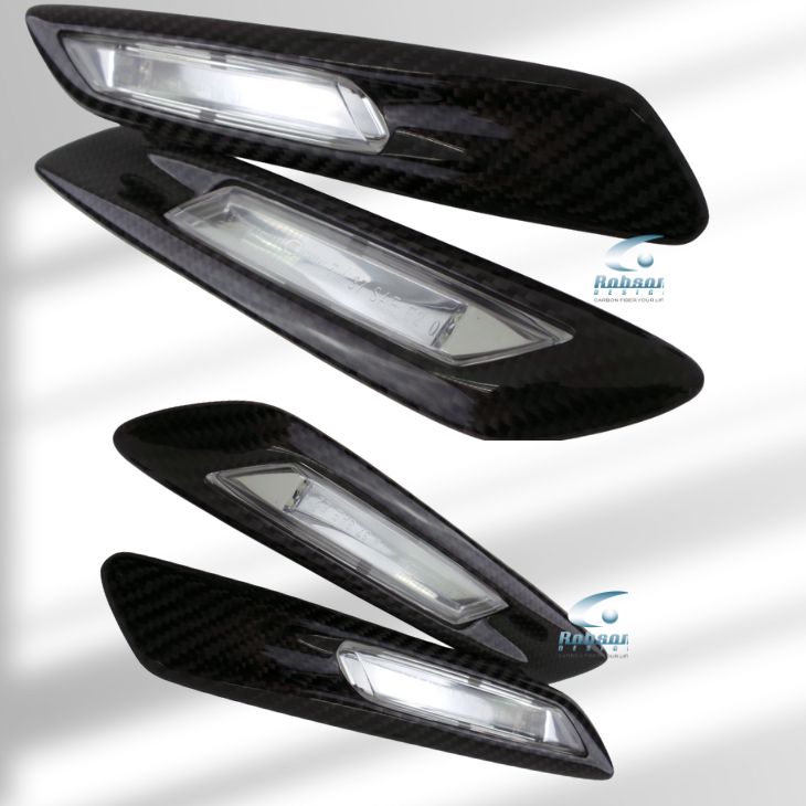 BMW 5 Series F10 Premium Carbon Fiber Signal Light Cover *2pcs* (core exchange required)