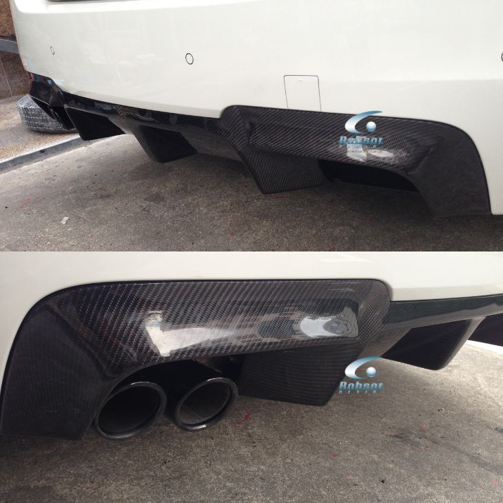 BMW 5 Series F10 M5 Premium Carbon Fiber Rear Diffuser With Fins (core exchange required)