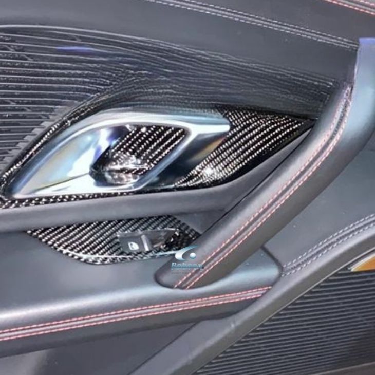 Audi R8 V10 Premium Carbon Fiber Power Window panels 2020-2024(core exchange required) - Image 2