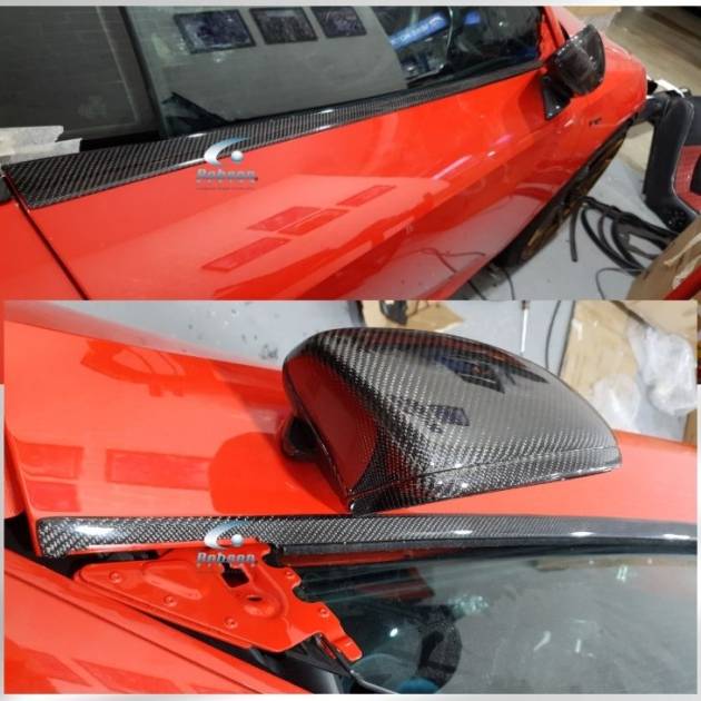 Audi R8 V10 Premium Carbon Fiber Door Top Panel Trim 2020-2024 *2 pcs* (core exchange required)