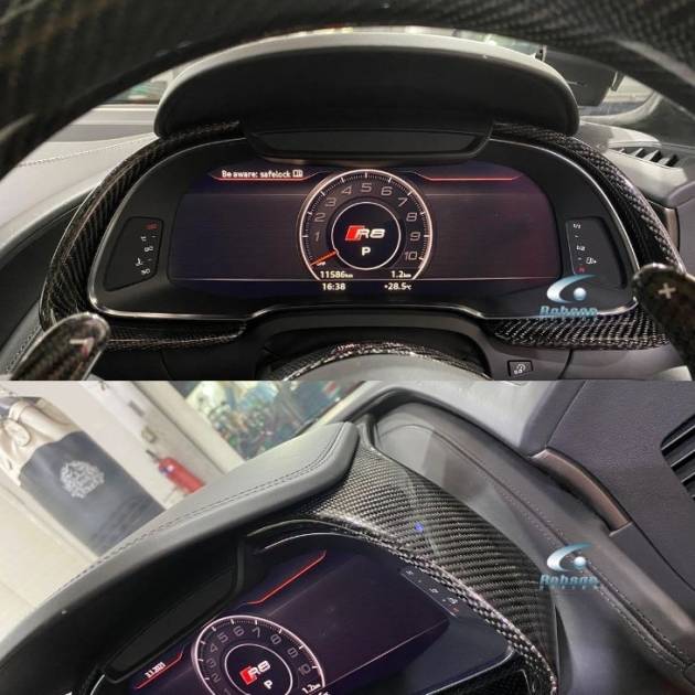 Audi R8 V10 Premium Carbon Fiber instrument Cluster Trim 2020-2024(core exchange required)