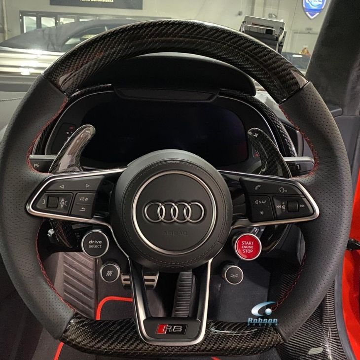 Audi R8 V10 Premium Carbon Fiber Steering Wheel 2020-2024(core exchange required) - Image 2
