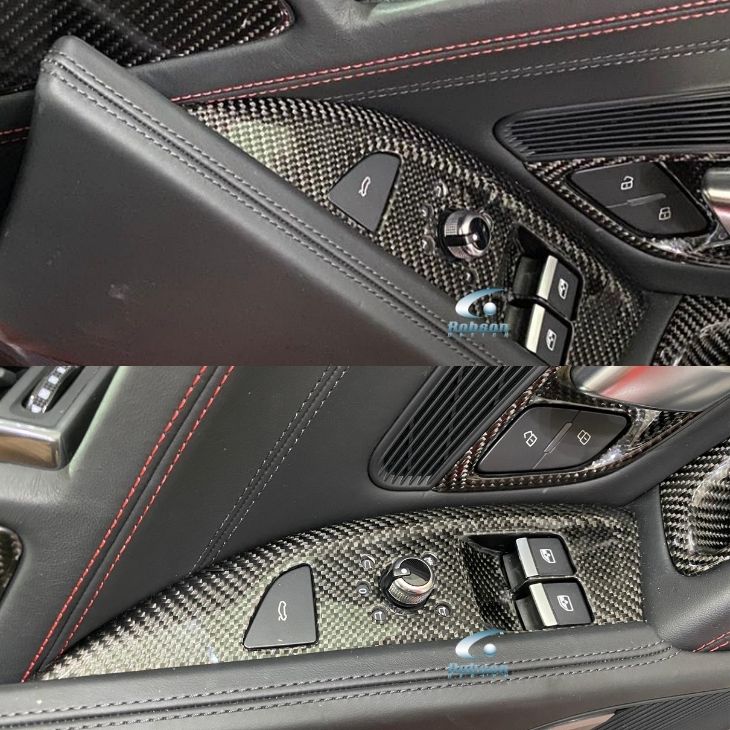 Audi R8 V10 Premium Carbon Fiber Power Window panels 2020-2024(core exchange required) - Image 3