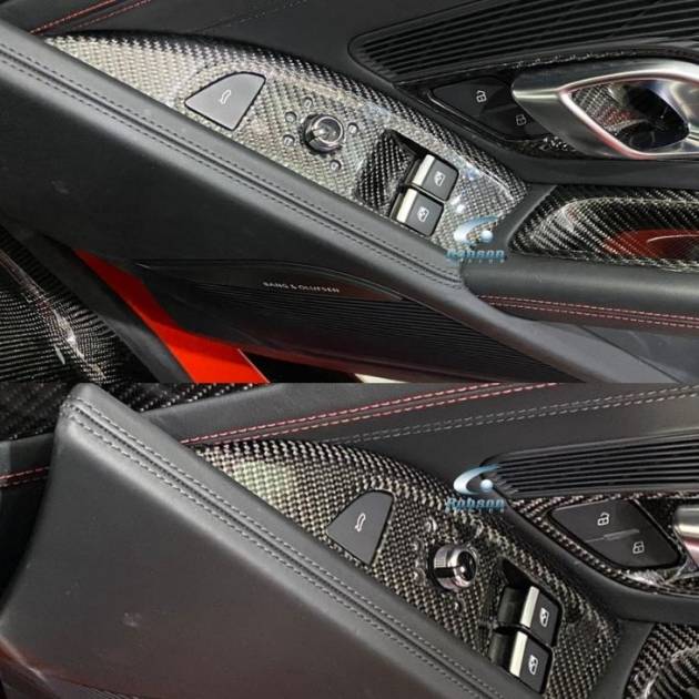 Audi R8 V10 Premium Carbon Fiber Power Window panels 2020-2024(core exchange required)