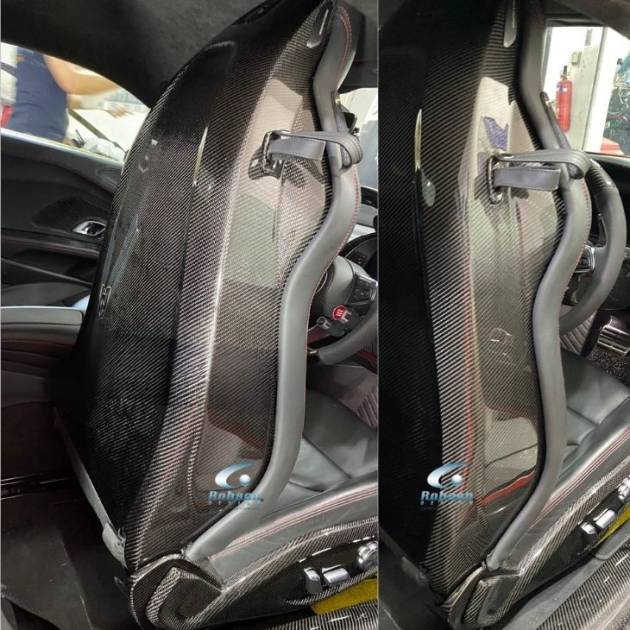Audi R8 V10 Premium Carbon Fiber Seat Back Cover*2pcs* 2020-2024(core exchange required)