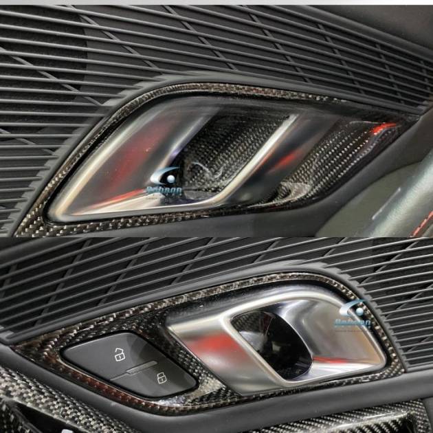 Audi R8 V10 Premium Carbon Fiber Door Puller Cup*2pcs* 2020-2024(core exchange required)