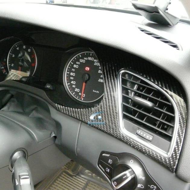 Audi A4 B8 A5 09-12 Premium Carbon Fiber Dash Panel *2pcs*(core exchange required)