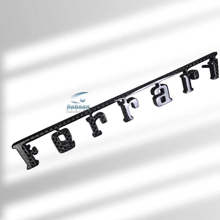 Ferrari 430/599 Premium Plain Carbon Fiber Rear Boot Emblem(core exchange required) - Image 2