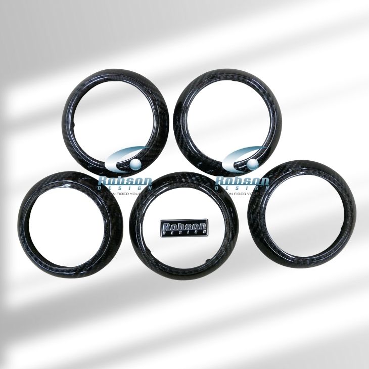 Audi tt Premium Carbon Fiber Aircon Rings *5pcs* (core exchange required) - Image 2
