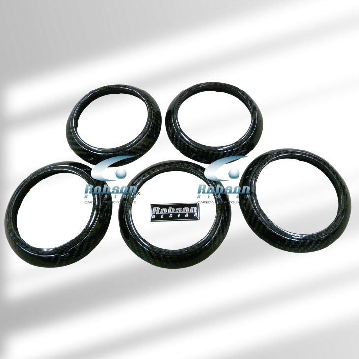 Audi tt Premium Carbon Fiber Aircon Rings *5pcs* (core exchange required)