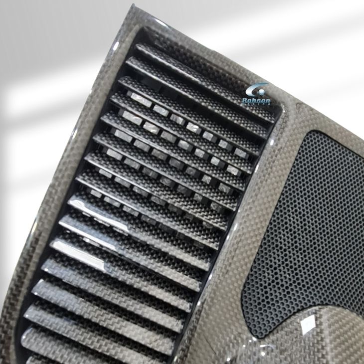 Porsche Cayenne 955 2003-2011 Premium Plain Carbon fiber Dash Clock w/Upper Bezel Panel (core exchange required) - Image 3