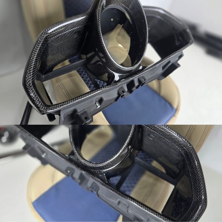 Ferrari 458 Italia Premium Plain Carbon Fiber Instrument Cluster(inner) 2009-2015(core exchange required) - Image 2