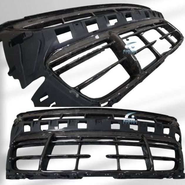 Porsche Cayenne 955 2003-2011 Premium Camouflage Carbon fiber Front Bumper Grill *3pcs*(core exchange required)