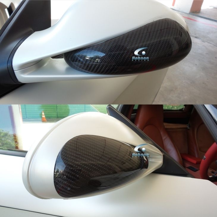 Porsche 997 911 987 Boxster S 2005-2011 Premium Carbon fiber Side Mirror Cover *2pcs* (core exchange required) - Image 3