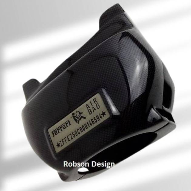 Ferrari 430 Coupe Spider/ Scuderia 2004-2009 Premium Plain Carbon Fiber Steering Wheel Column Under Cover*2pcs*(core exchange required)