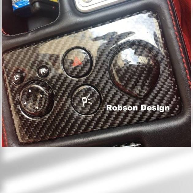 Ferrari 430 Scuderia 2004-2009 Premium Plain Carbon Fiber Hazard Light panel with all buttons *7pcs*(core exchange required)