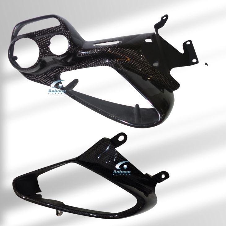 Ferrari 488 GTB Premium Plain Carbon Fiber Dashboard Panels (5pcs) (core exchange required) - Image 2