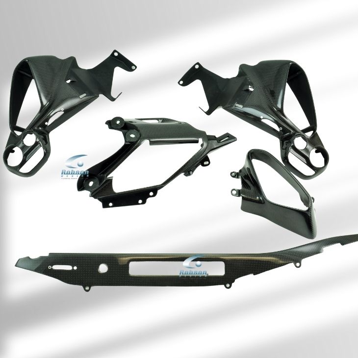 Ferrari 488 GTB Premium Plain Carbon Fiber Dashboard Panels (5pcs) (core exchange required)