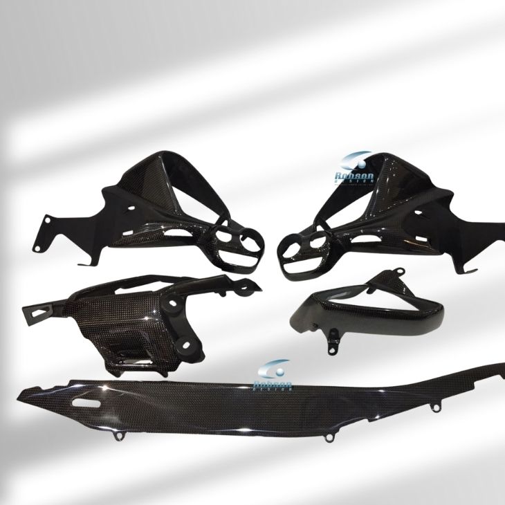 Ferrari 488 GTB Premium Plain Carbon Fiber Dashboard Panels (5pcs) (core exchange required) - Image 5