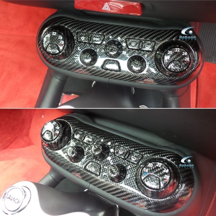 Ferrari California Premium Plain Carbon Fiber AC Control Panel Including Buttons(core exchange required) - Image 2