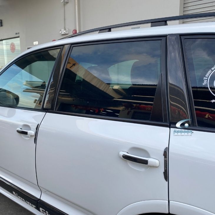 Porsche Cayenne 955 2003-2011 Premium Carbon fiber External Door Pillar Cover *4pcs* (core exchange required) - Image 3