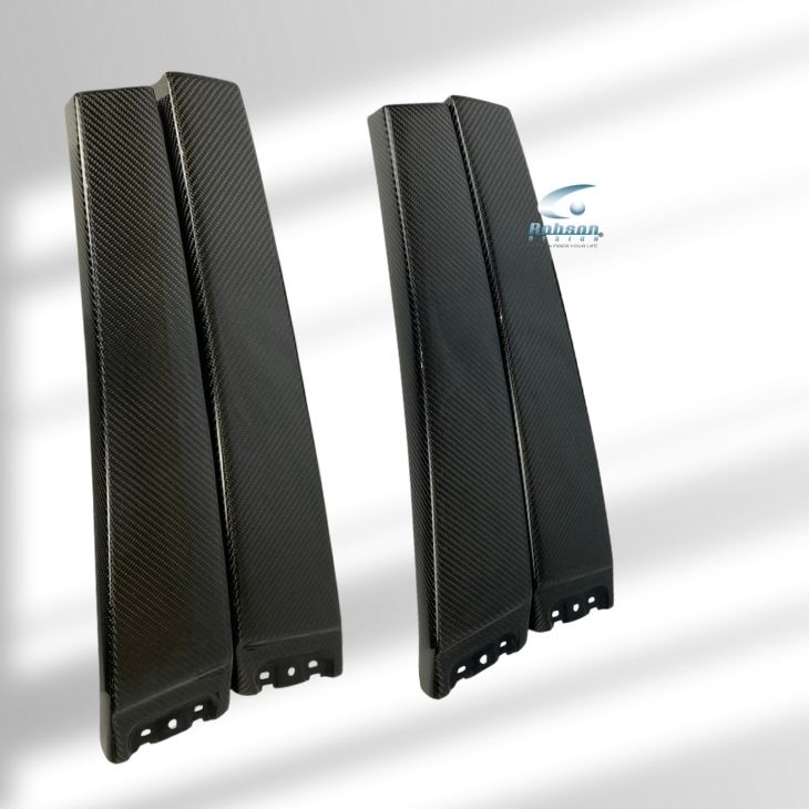 Porsche Cayenne 955 2003-2011 Premium Carbon fiber External Door Pillar Cover *4pcs* (core exchange required)