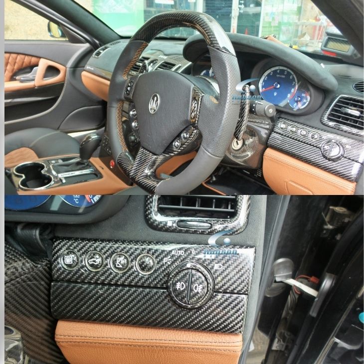 Maserati Quattroporte 2013-2019 carbon Fiber Interior Panels*7pcs*(core exchange required) - Image 2