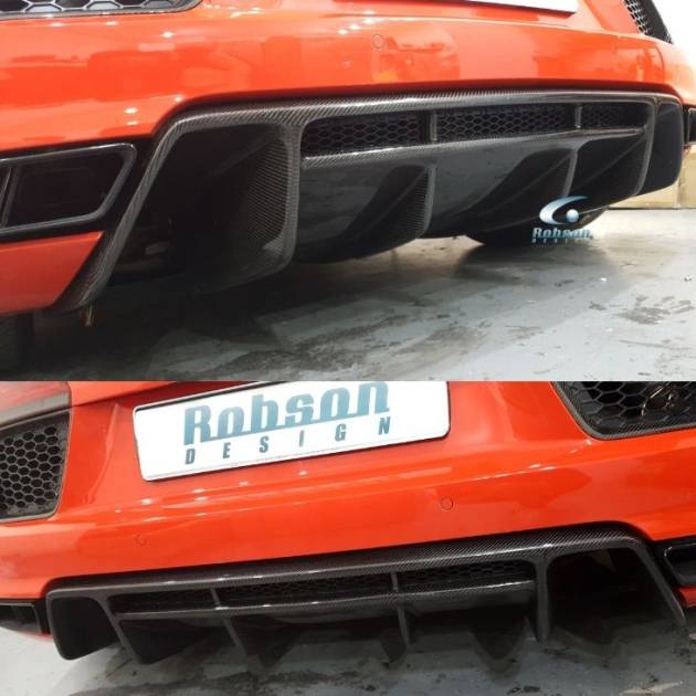 Audi R8 V10  Premium Carbon Fiber Rear Diffuser 2020-2024 (core exchange required)