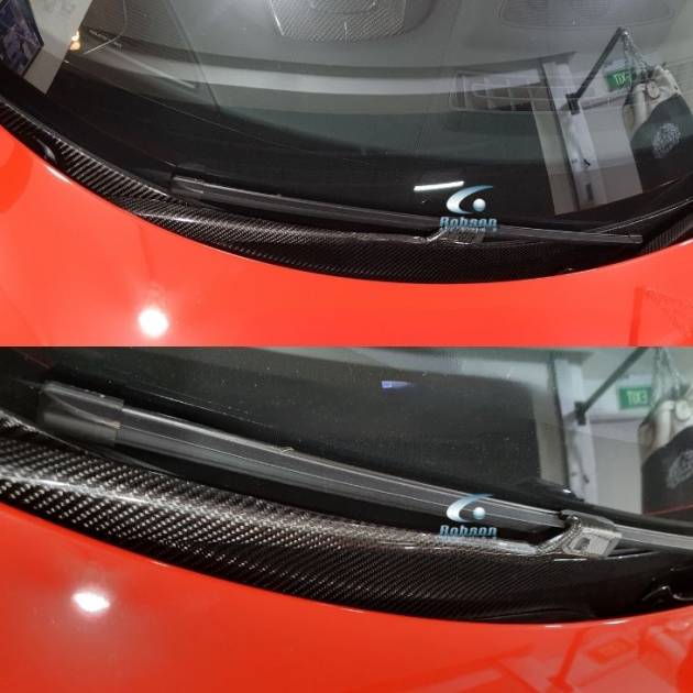 Audi R8 V10  Premium Carbon Fiber Wiper Blade Handle 2020-2024 (core exchange required)