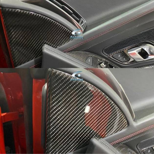 Audi R8 V10 Premium Carbon Fiber Door Triangle Panel *2pcs* 2020-2024(core exchange required)